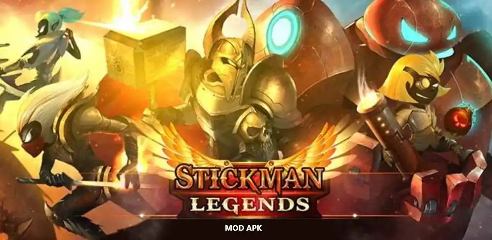 Cara Download Stickman Legends Shadow Wars Mod APK Unlock All Characters Serta Unlimited Money And Gems Terbaru